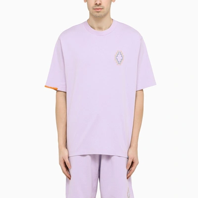 Shop Marcelo Burlon County Of Milan Wide Lilac T-shirt In Pink