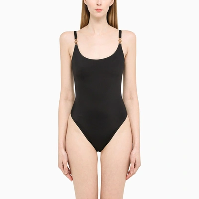 Shop Versace Medusa Biggie One-piece Swimming Costume Black