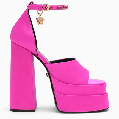Shop Versace | Fuchsia Aevitas Medusa Sandal In Pink