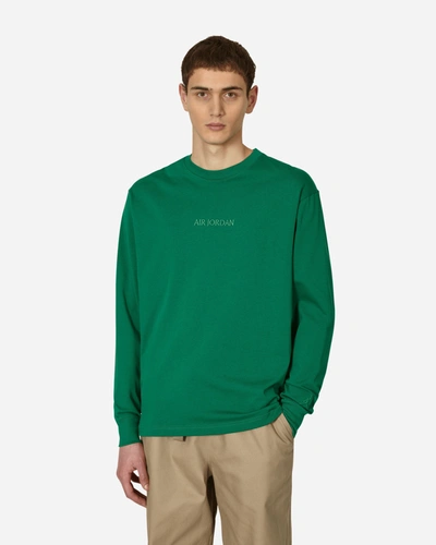 Shop Nike Wordmark Longsleeve T-shirt In Green