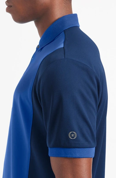 Shop Ben Sherman Colorblock Polo Shirt In Royal Blue/ True Navy