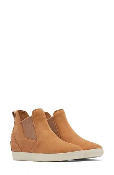 Shop Sorel Out N About Slip-on Wedge Shoe Ii In Tawny Buff/ Chalk