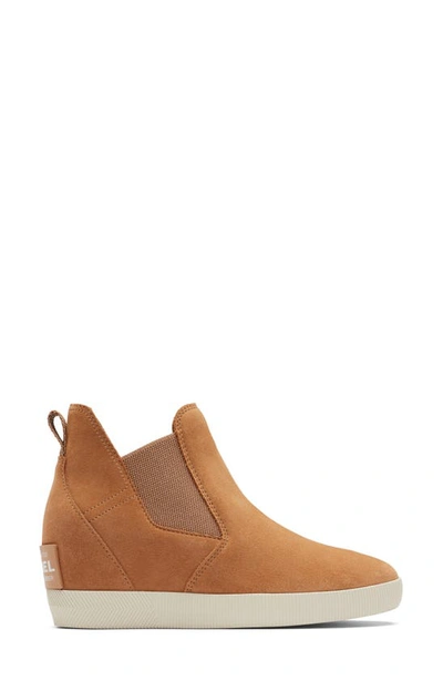 Sorel Out N About Slip-on Wedge Shoe Ii In Tawny Buff/ Chalk