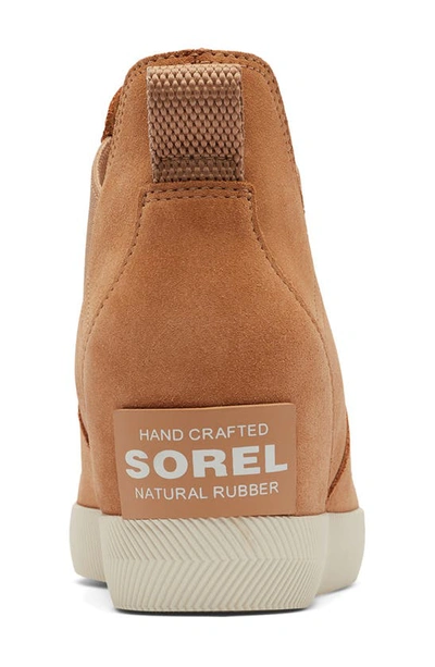 Sorel Out N About Slip-on Wedge Shoe Ii In Tawny Buff/ Chalk