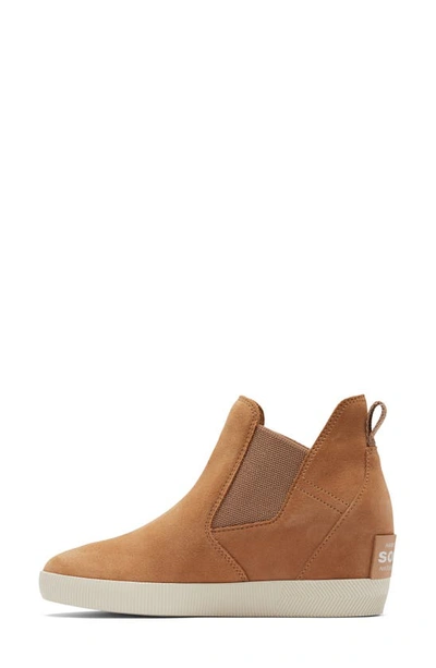Sorel Out N About Slip-on Wedge Shoe Ii In Tawny Buff/ Chalk