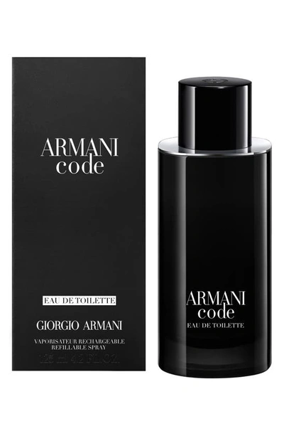 Shop Armani Beauty Code Eau De Toilette Refillable Fragrance, 4.2 oz