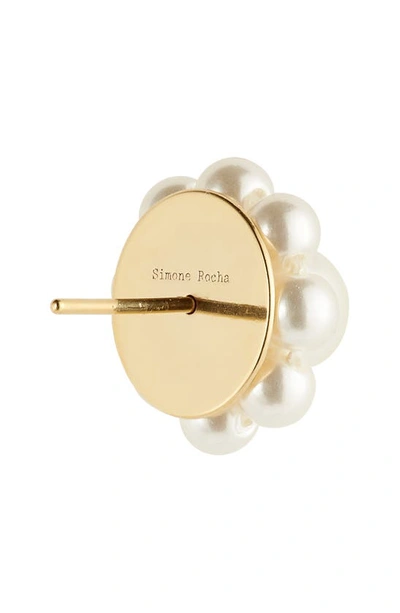 Shop Simone Rocha Daisy Imitation Pearl Stud Earrings