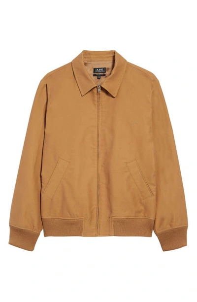 A.P.C. jacket Blouson Gilles men's brown color