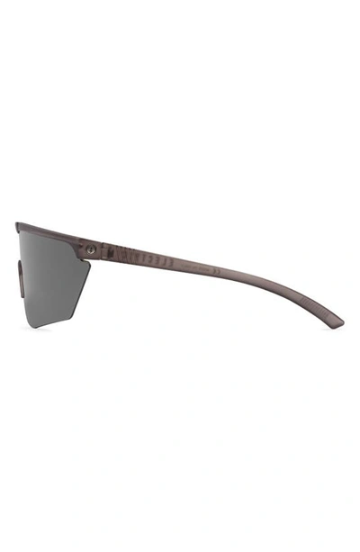 Shop Electric Cove Polarized Shield Sunglasses In Matte Charcoal/ Silver Polar