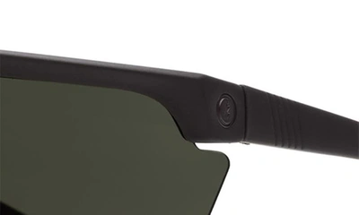 Shop Electric Cove Polarized Shield Sunglasses In Matte Black/ Grey Polar