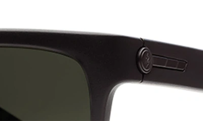 Shop Electric X Jason Momoa Knoxville Polarized Keyhole Sunglasses In Matte Black/ Grey Polar
