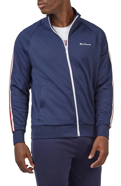 Shop Ben Sherman House Taped Track Jacket In Marine