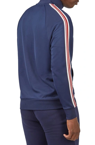 Ben Sherman Men's House Taped Full-zip Track Jacket In Marine