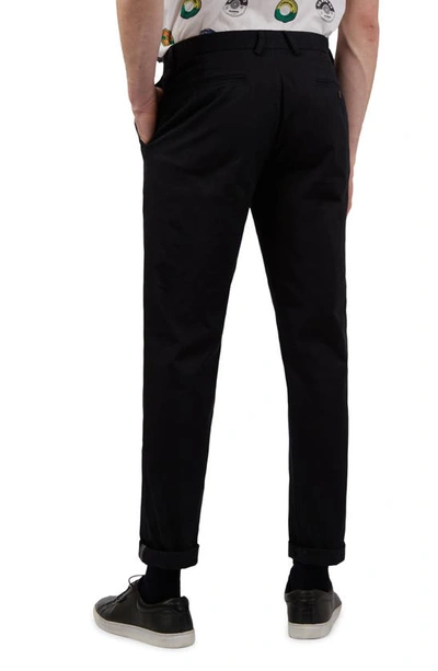 Shop Ben Sherman Signature Slim Fit Stretch Cotton Chinos In Black