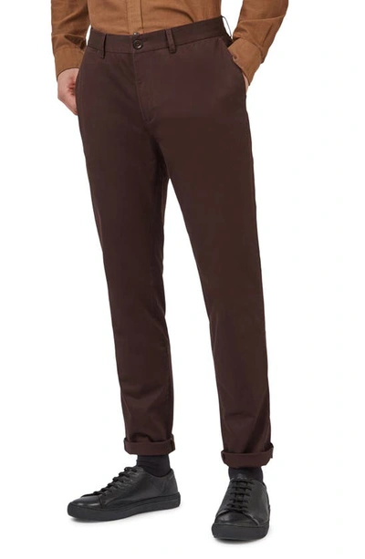 Shop Ben Sherman Signature Slim Fit Stretch Cotton Chinos In Peat