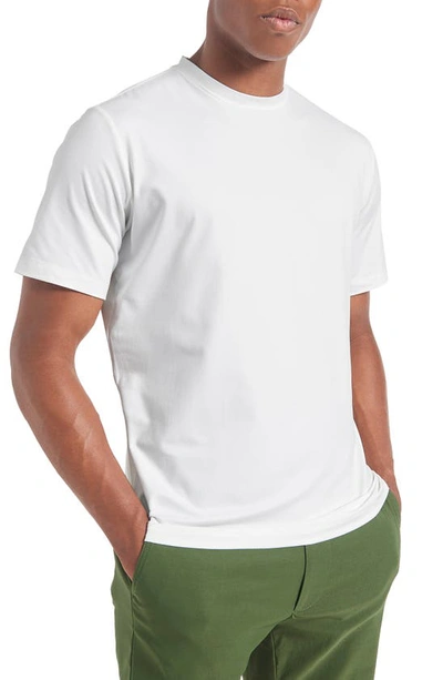 Shop Ben Sherman Stretch Performance Crewneck T-shirt In Bright White