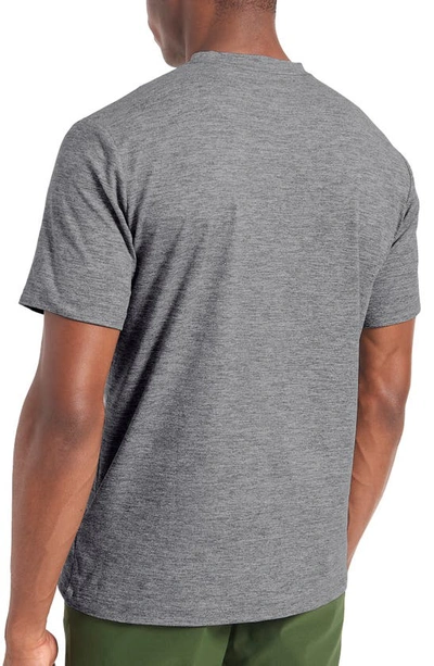 Shop Ben Sherman Stretch Performance Crewneck T-shirt In Grey Heather