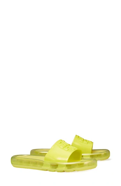 Shop Tory Burch Bubble Jelly Slide Sandal In Blazing Yellow /blazing Yellow