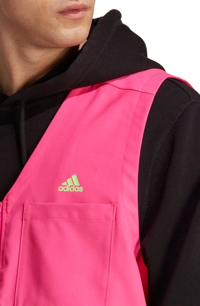 Shop Adidas Sportswear Utility Vest In Shock Pink