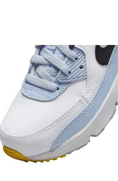 Shop Nike Kids' Air Max 90 Ltr Sneaker In White/ Black/ Blue/ Royal