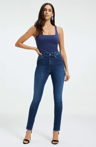 Good American Always Fit Good Legs Skinny Jeans In Indigo446