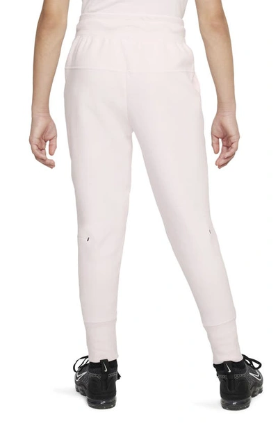 Shop Nike Kids' Sportswear Tech Fleece Sweatpants In Pearl Pink/ Black