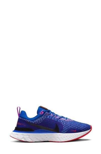 Shop Nike React Infinity Run Flyknit 3 Running Shoe In Racer Blue/ Black/ Fuchsia