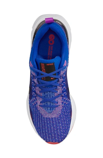 Shop Nike React Infinity Run Flyknit 3 Running Shoe In Racer Blue/ Black/ Fuchsia