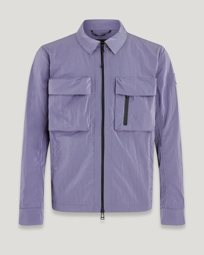 Shop Belstaff Rift Überhemd Für Herren Shimmer Shell In Violet