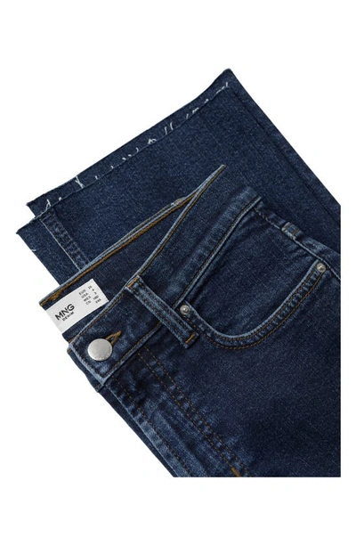 Mango Women's High-waist Bootcut Jeans In Dark Blue