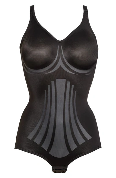 Miraclesuit Fit Sense Shaping Bodysuit In Black