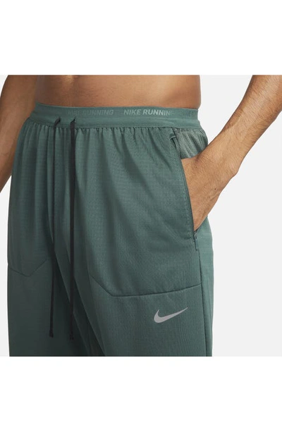 Nike Men's Phenom Dri-fit Knit Running Pants In Faded Spruce