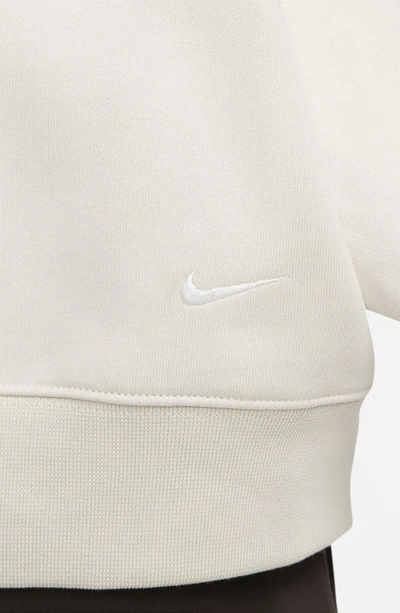 Shop Nike Acg Therma-fit Tuff Fleece Hoodie In Light Orewood Brown/ White