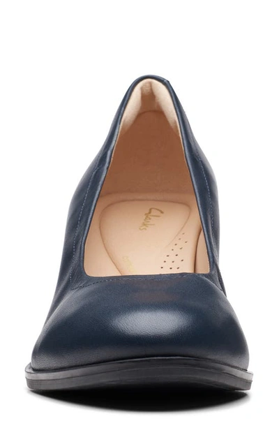 Shop Clarks (r) Freva55 Court Pump In Navy Leather