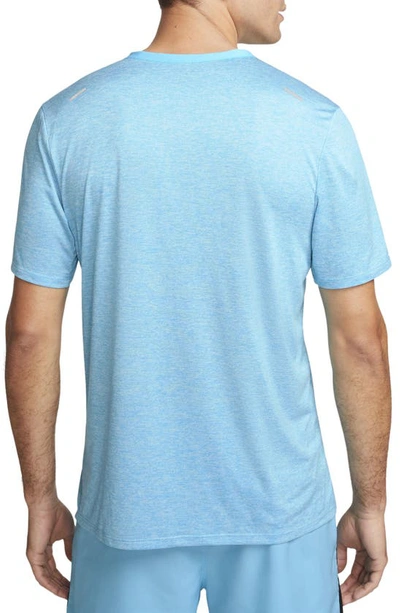 Shop Nike Dri-fit 365 Running T-shirt In Baltic Blue/ Heather