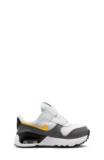 Shop Nike Kids' Air Max Systm Sneaker In White/ Laser Orange