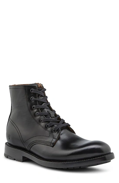 Shop Frye Bowery Lace-up Boot In Black