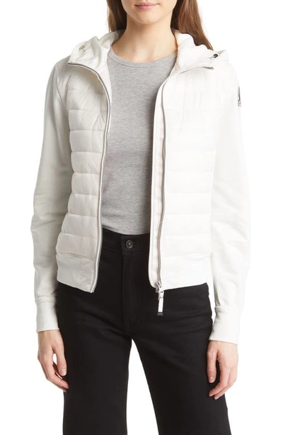 Shop Parajumpers Caelie Water Repellent Hooded Puffer Jacket In Off-white