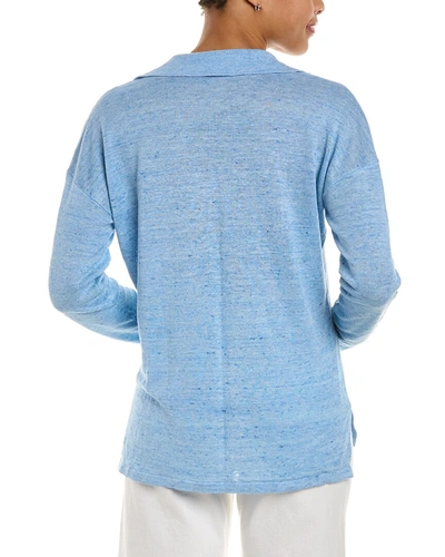 Shop J.mclaughlin J. Mclaughlin Kaylani Linen Sweater In Blue
