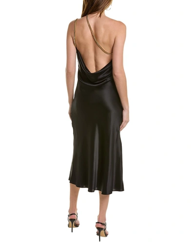Shop Aiifos Anya Silk Maxi Dress In Black