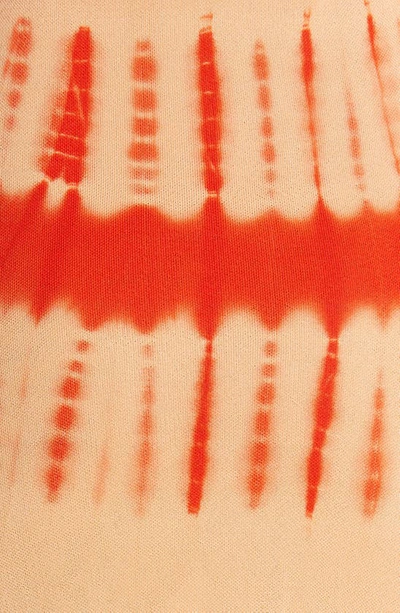 Shop Proenza Schouler Tie Dye Stripe Tank Sweater Dress In Orange Multi