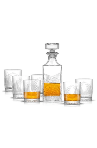 Shop Joyjolt Gatsby Art Deco 7-piece Whiskey Glass Set In Clear