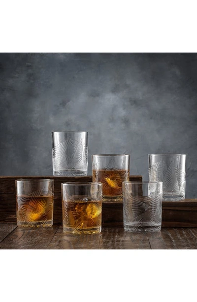 Shop Joyjolt Gatsby Art Deco 7-piece Whiskey Glass Set In Clear