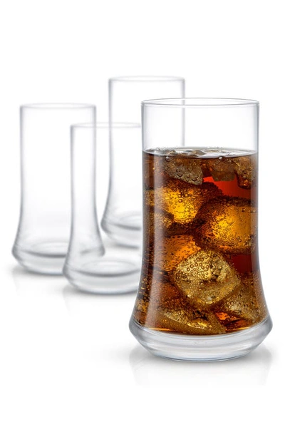 Joyjolt Cosmos Crystal Highball Glasses In Clear