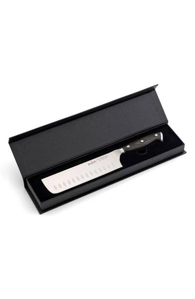 Joyjolt 7" Stainless Steel Nakiri Knife In Silver/ Black
