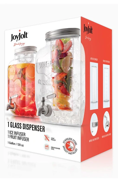 Shop Joyjolt Glass Drink Dispenser In Clear