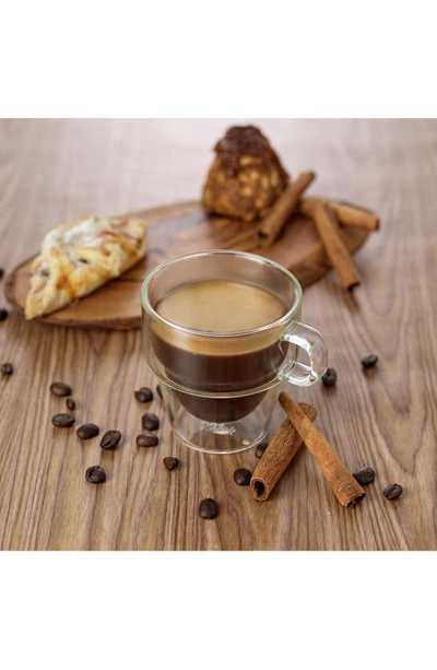 Joyjolt Stoiva Stackable Double Wall Espresso Cup In Clear
