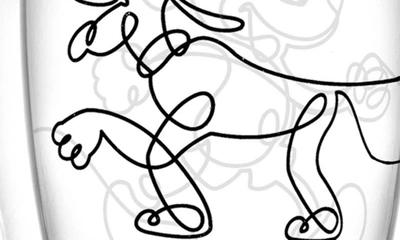 Joyjolt Disney Mickey And Pluto Coffee Mugs Set, 2 Piece In Clear