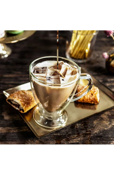 Joyjolt Declan Irish Double Wall Coffee Glass In Clear