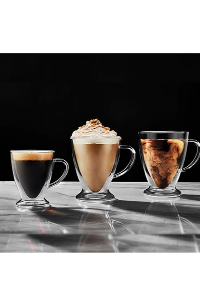 Joyjolt Declan Irish Double Wall Coffee Glass In Clear